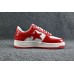 A Bathing Ape Bape Sta Patent Leather White Red