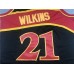 Atlanta Hawks Dominique Wilkins 21 Black 1986-87 Hardwood Classics Jersey