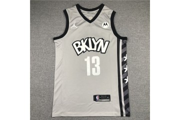 Brooklyn Nets James Harden 13 Grey Jersey