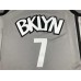 Brooklyn Nets Kevin Durant 7 Grey Jersey New Logo