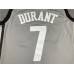 Brooklyn Nets Kevin Durant 7 Grey Jersey New Logo