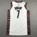 Brooklyn Nets Kevin Durant 7 White Jersey City Edition