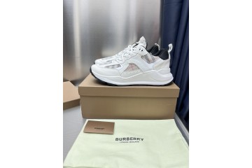 Burberry Embossed Mesh Sneakers Archive Beige White