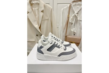 Celine Trainer CT-07  Low Lace-up Grey White