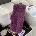 Chanel 22B Flap Bag Wool Purple AS3499