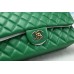 Chanel Classic Quilted WOC Crossbody Bag Dark Green