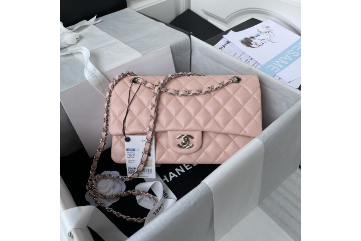 Chanel Classic Quilted WOC Crossbody Bag Pink A01112