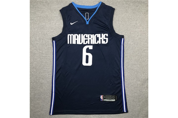 Dallas Mavericks Kristaps Porzingis Jersey 6 Dark Blue