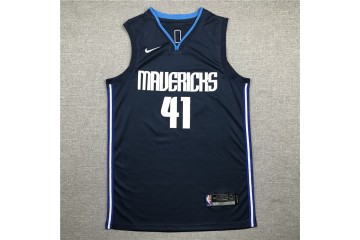 Dallas Mavericks Dirk Nowitzki Jersey 41 Dark Blue