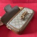 GUCCI Horsebit 1955 Shoulder Bag Beige ebony