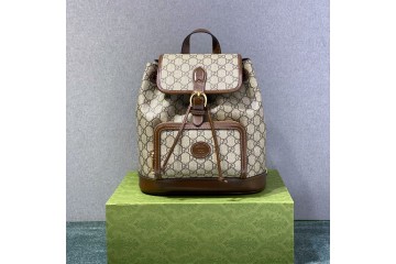 Gucci Backpack GG Small Beige Ebony