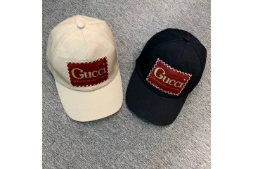 Gucci Canvas Baseball Hat Beige Black