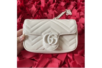 Gucci GG Marmont Belt bag White 699757