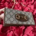 Gucci Horsebit 1955 Wallet with chain Small GG Monogram