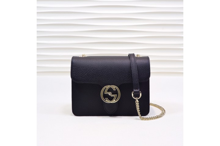 Gucci Interlocking G Shoulder Bag Small Black 510304