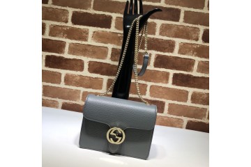 Gucci Interlocking G Shoulder Bag Small Grey 510304