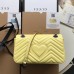 Gucci Marmont Shoulder Bag GG Small Pastel Yellow