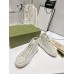 Gucci high top Ivory GG embroidered crochet cotton 