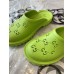 Gucci slip-on sandal Green perforated GG rubber