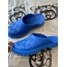 Gucci slip-on sandal Royal Blue perforated GG rubber