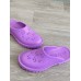 Gucci slip-on sandal purple perforated GG rubber