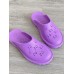 Gucci slip-on sandal purple perforated GG rubber