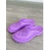 Gucci slip-on sandal purple perforated GG rubber