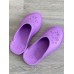 Gucci slip-on sandal purple perforated GG rubber