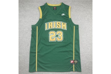 James Irish basketball jersey 23 Green