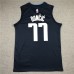 Jordan Logo Dallas Mavericks Luka Doncic Jersey 77 Dark Blue 