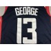 LA Clippers Paul George 13 Deep Blue Player Jersey City Edition