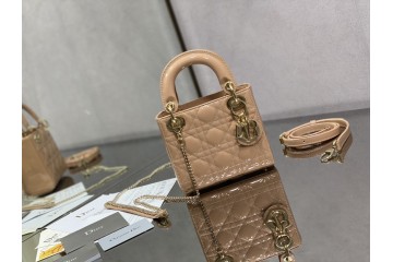 Lady Dior Apricot Cannage Embroidery