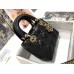 Lady Dior Black Cannage Embroidery