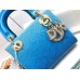 Lady Dior Gradient Color Bead Cannage Embroidery Blue