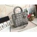 Lady Dior Gray Cannage Embroidery