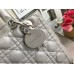 Lady Dior Gray Cannage Embroidery