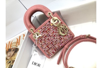 Lady Dior Mini Square Crystal Embroidery