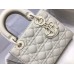 Lady Dior White Cannage Embroidery