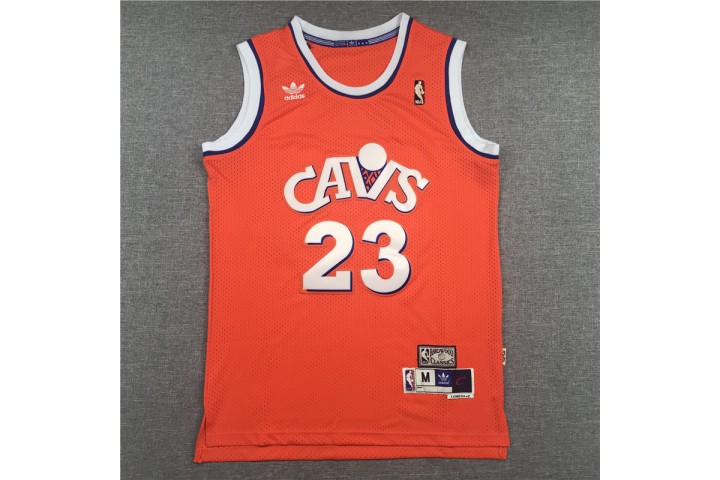 LeBron James Cleveland Cavaliers Hardwood Classics Jersey 23 orange