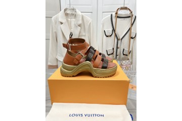 Louis Vuitton Archlight flat sandal Cognac Brown