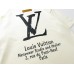 Louis Vuitton Crewneck Letter Printed T-shirt Apricot