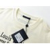 Louis Vuitton Crewneck Letter Printed T-shirt Apricot