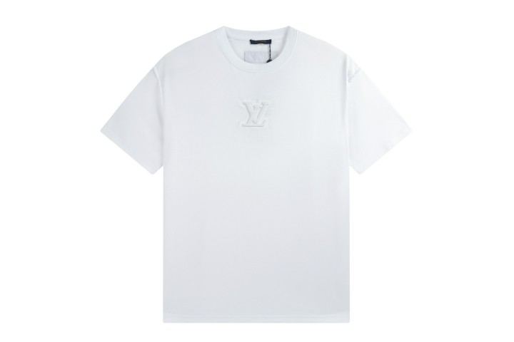 Louis Vuitton Embossed LV T-Shirt Optical White. Size M0