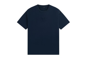 Louis Vuitton Embossed LV T-Shirt Dark Blue