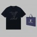 Louis Vuitton LV Stitch Print Embroidered T-shirt Black