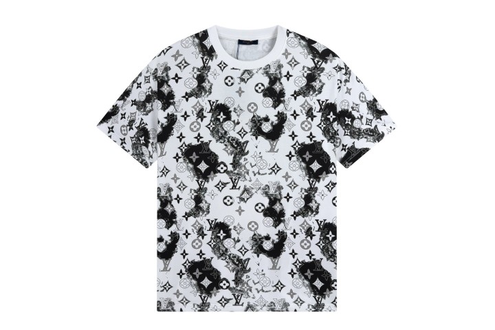 Louis Vuitton Ink Monogram Printed T-shirt White