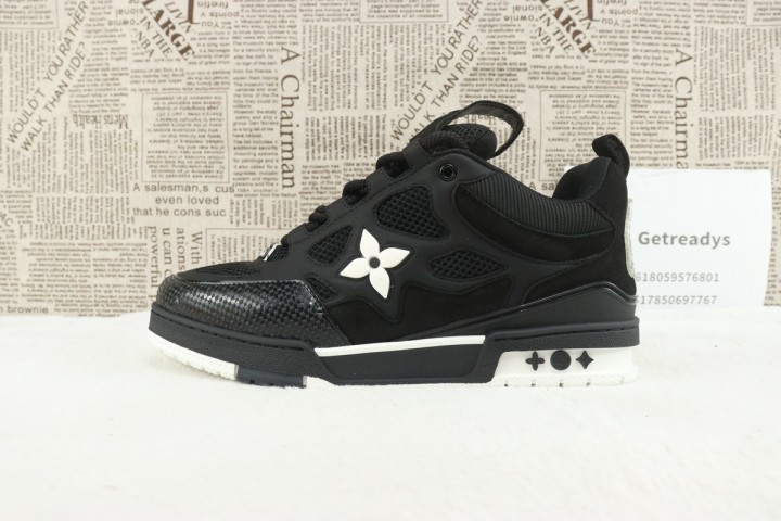 Louis Vuitton LV Skate Sneaker Black Black White