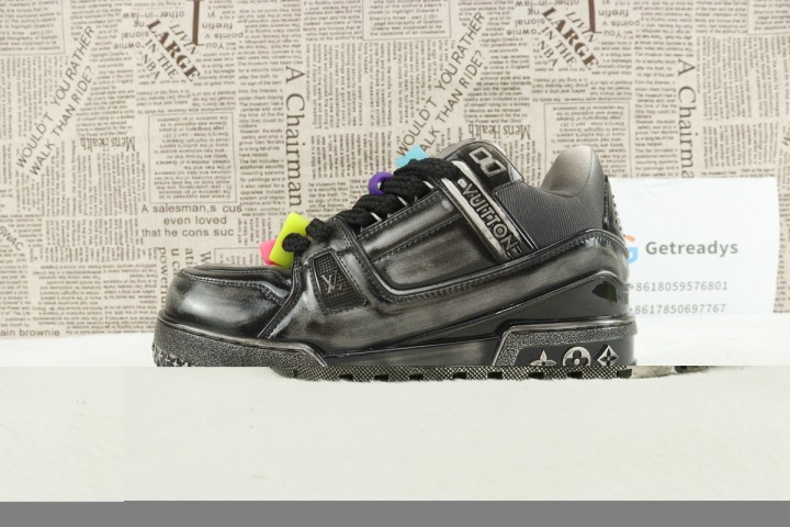 Louis Vuitton LV Trainer Maxi Leather Black