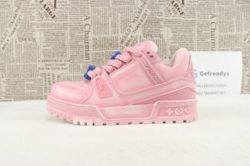 Louis Vuitton LV Trainer Maxi Leather Pink