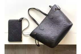 Louis Vuitton Neverfull MM Monogram Empriente Black